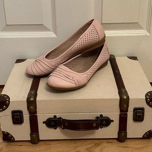 Pink flats, cliff by white mountain